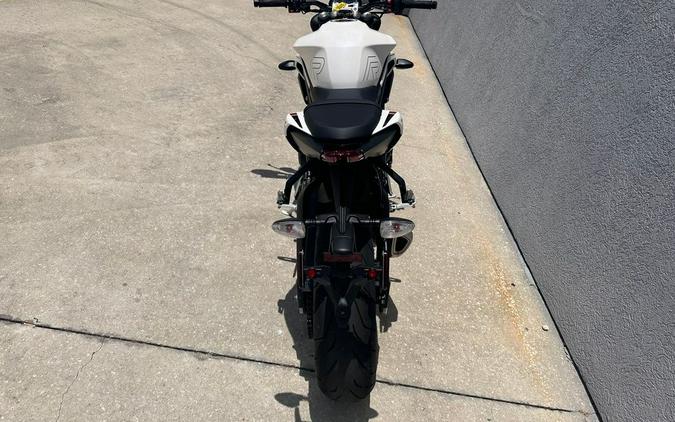 2024 Triumph Street Triple 765 R Crystal White