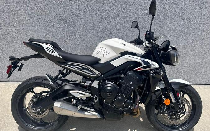 2024 Triumph Street Triple 765 R Crystal White