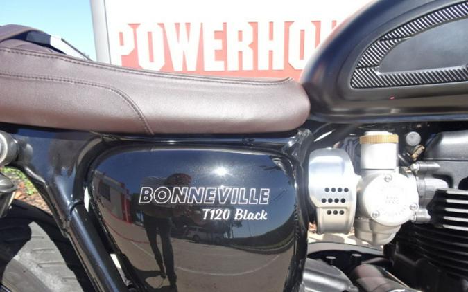 2023 Triumph Bonneville T120 Black Sapphire Black / Matte Sapphire Black