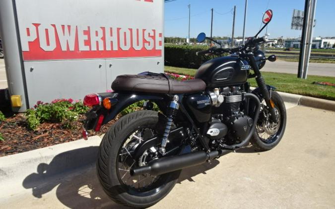 2023 Triumph Bonneville T120 Black Sapphire Black / Matte Sapphire Black