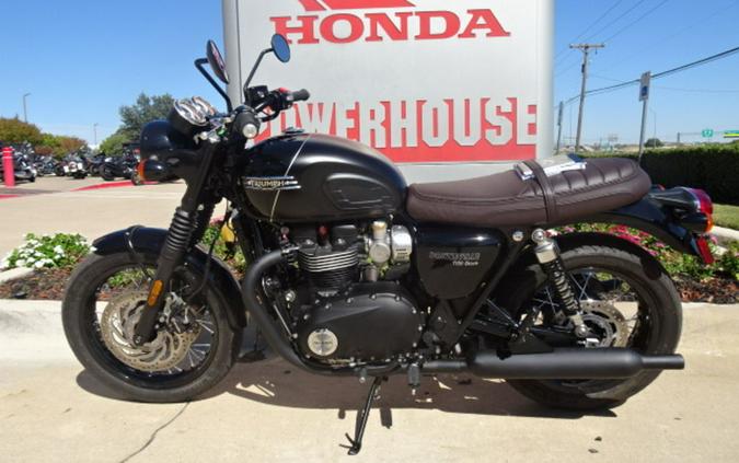 2023 Triumph Bonneville T120 Black Sapphire Black / Matte Sapphire Black