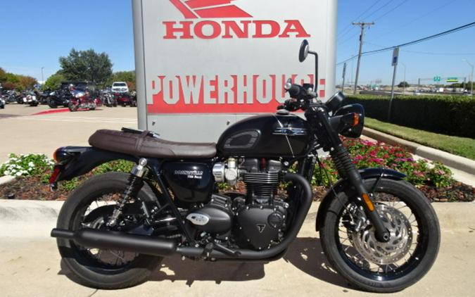 2023 Triumph Bonneville T120 Black Sapphire Black / Matte Sapphire Black