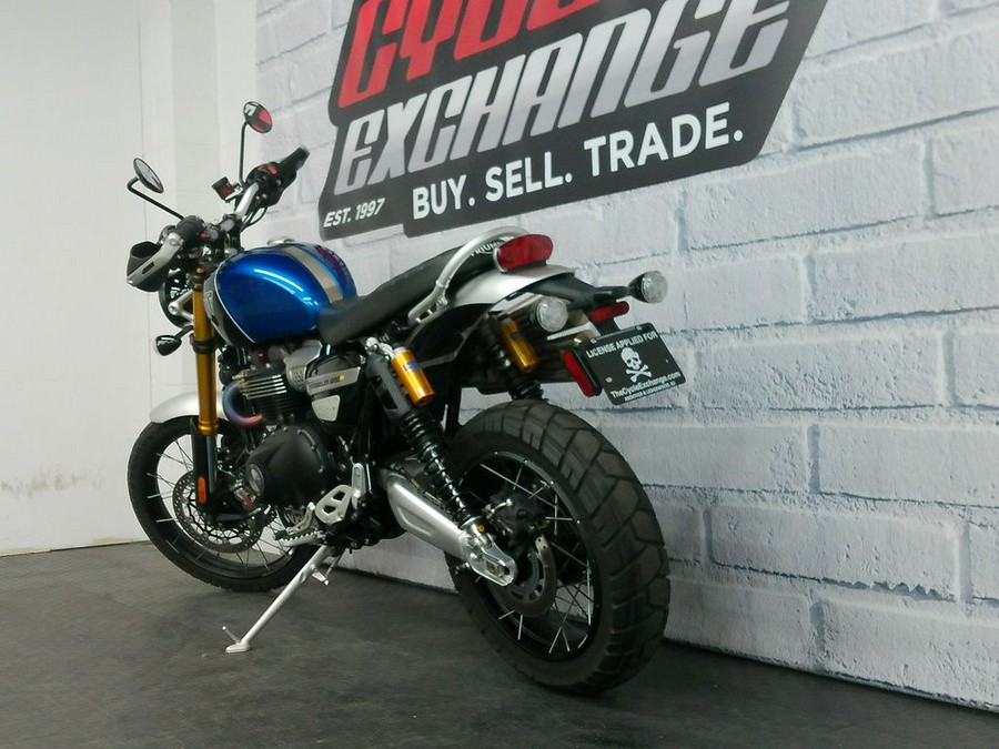 2022 Triumph Scrambler 1200 XE Cobalt Blue Jet Black