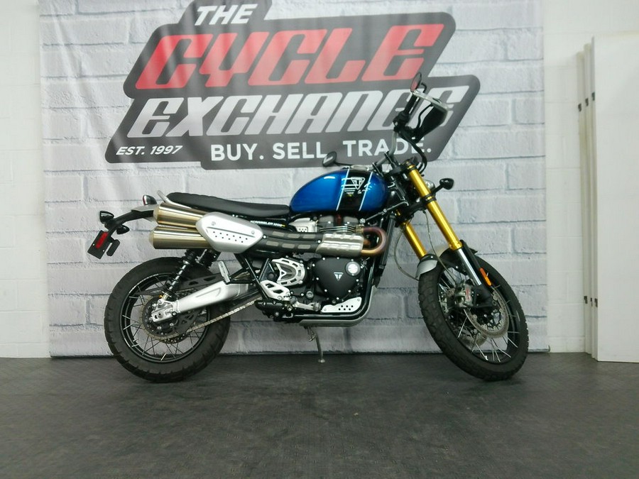 2022 Triumph Scrambler 1200 XE Cobalt Blue Jet Black