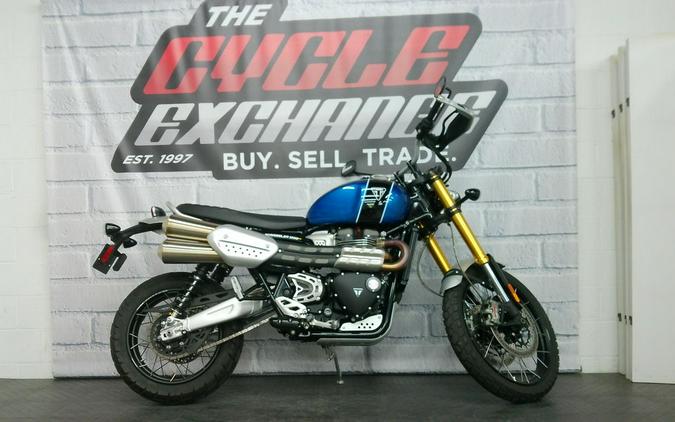 2022 Triumph Scrambler 1200 XE Cobalt Blue Jet Black