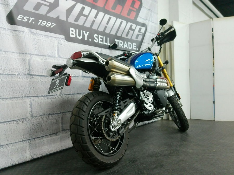 2022 Triumph Scrambler 1200 XE Cobalt Blue Jet Black