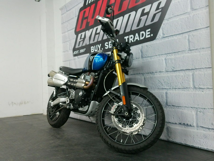 2022 Triumph Scrambler 1200 XE Cobalt Blue Jet Black