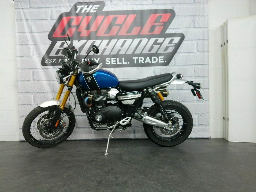 2022 Triumph Scrambler 1200 XE Cobalt Blue Jet Black