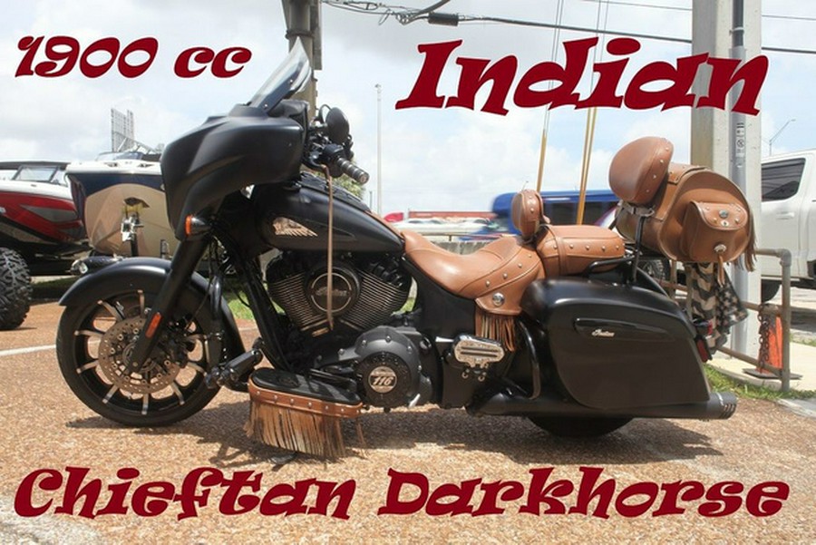 2019 Indian Chieftain Dark Horse Thunder Black Smoke Dark Horse Bronze Smoke