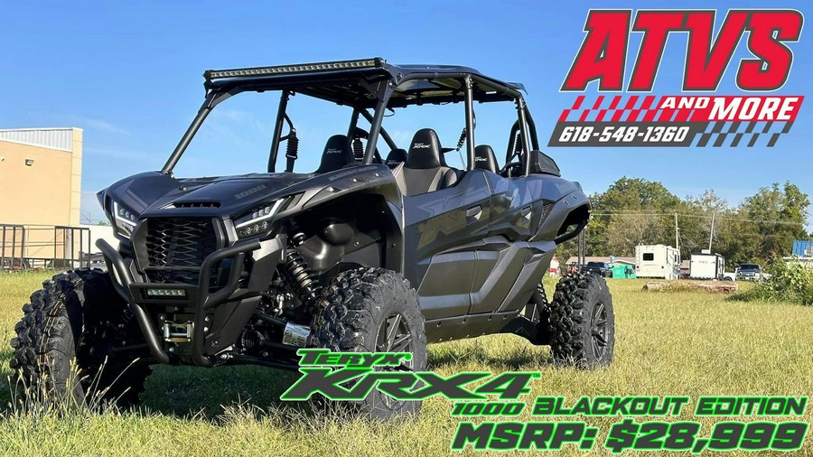 2025 Kawasaki Teryx KRX4 1000 Blackout Edition