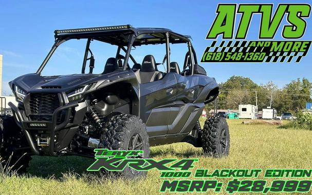 2025 Kawasaki Teryx KRX4 1000 Blackout Edition