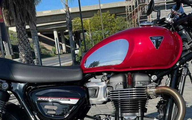 2023 Triumph Speed Twin 900 Chrome Edition Red Hopper