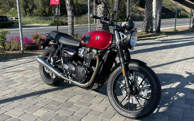 2023 Triumph Speed Twin 900 Chrome Edition Red Hopper