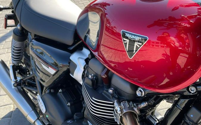 2023 Triumph Speed Twin 900 Chrome Edition Red Hopper