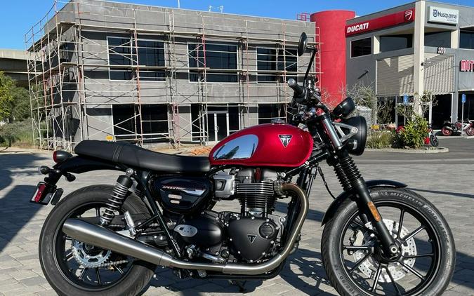 2023 Triumph Speed Twin 900 Chrome Edition Red Hopper