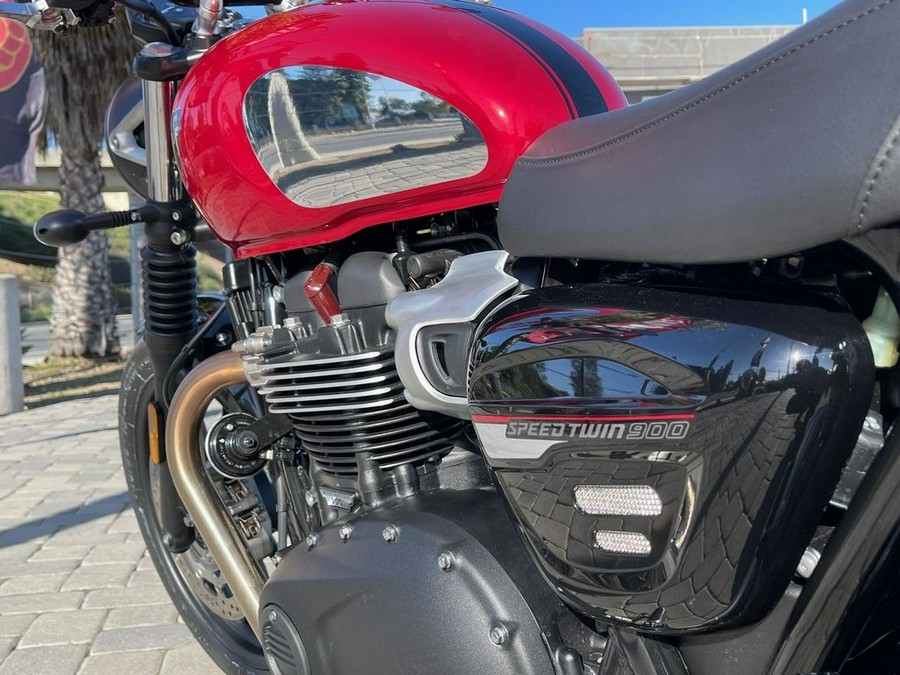 2023 Triumph Speed Twin 900 Chrome Edition Red Hopper