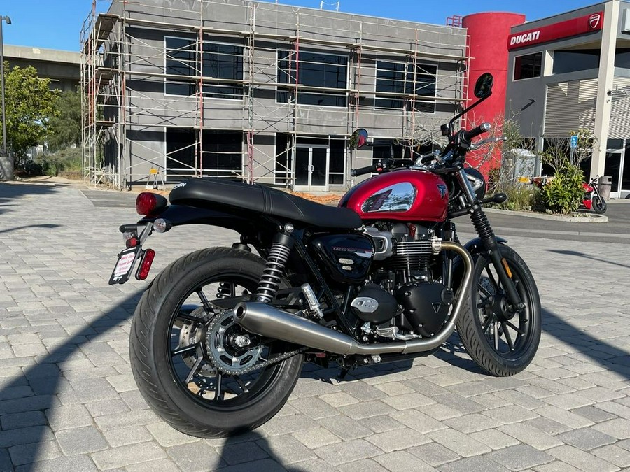 2023 Triumph Speed Twin 900 Chrome Edition Red Hopper