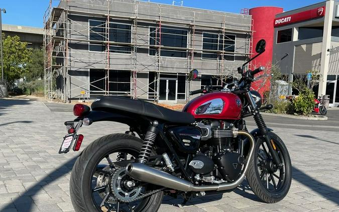 2023 Triumph Speed Twin 900 Chrome Edition Red Hopper