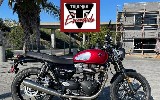 2023 Triumph Speed Twin 900 Chrome Edition Red Hopper