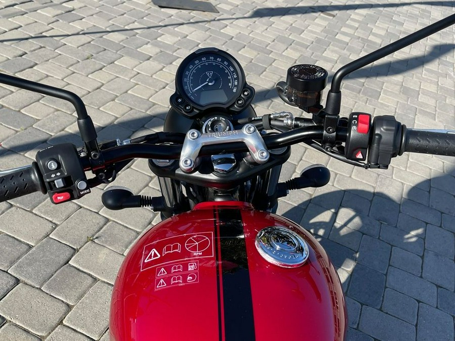 2023 Triumph Speed Twin 900 Chrome Edition Red Hopper