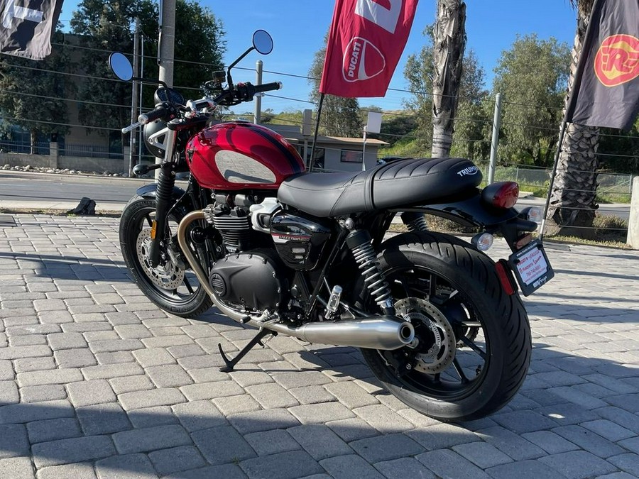 2023 Triumph Speed Twin 900 Chrome Edition Red Hopper