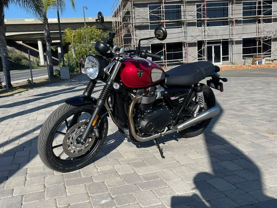 2023 Triumph Speed Twin 900 Chrome Edition Red Hopper