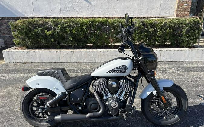 2024 Indian Motorcycle® Chief Bobber Ghost White Metallic Smoke
