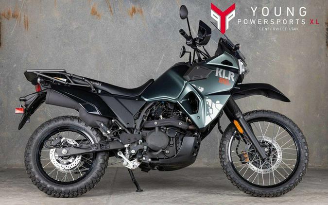 2025 Kawasaki KLR650 S Metallic Matte Old School Green ABS ABS