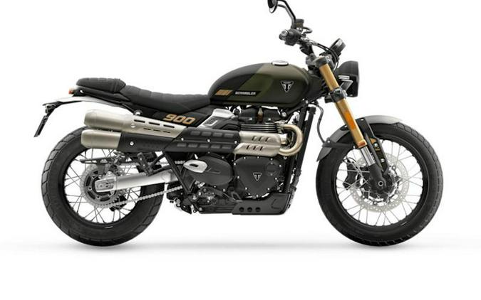 2026 Triumph Scrambler 900 Matt khaki green