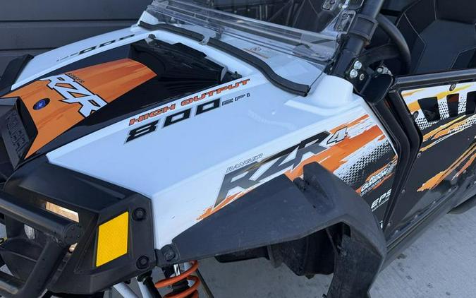 2012 Polaris® Ranger RZR® 4 800 EPS White/Orange Madness