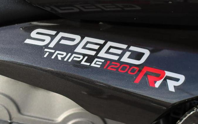 2022 Triumph Speed Triple 1200 RR Red Hopper Storm Grey