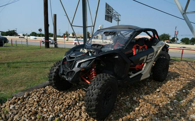 New 2023 CAN-AM MAVERICK X3 X DS TURBO RR 64 DESERT TAN AND CARBON BLACK AND MAGMA RED