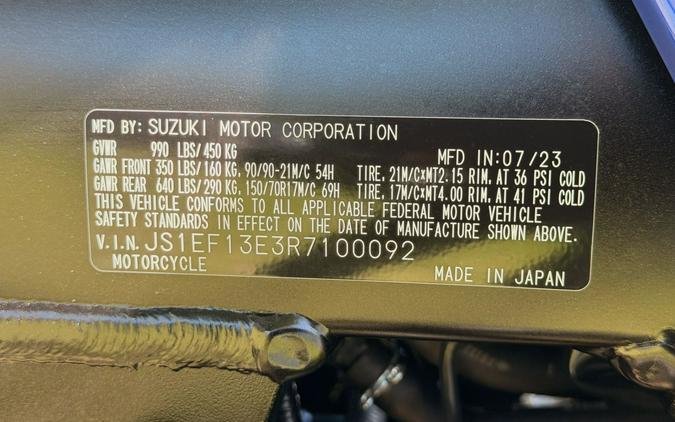 2024 Suzuki Motor of America Inc. V-Strom 1050DE Adventure