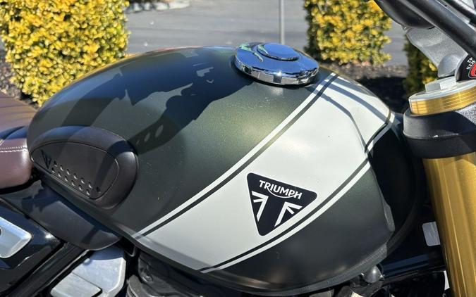 2024 Triumph Scrambler 400 X Matte Khaki Green / Fusion White
