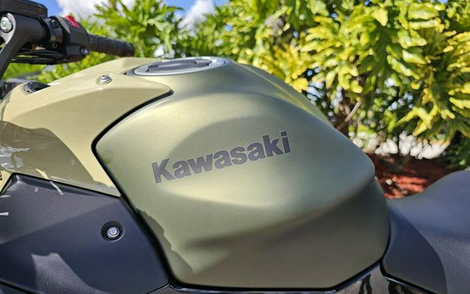 2024 Kawasaki Ninja 650 Metallic Covert Green/Metallic Spark Bl Metallic Matte Dark GrayMetallic Spark