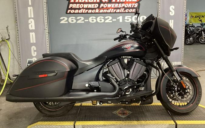 2015 Victory Motorcycles® Cross Country™ Suede Black with Red Pinstripes