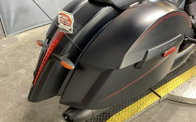 2015 Victory Motorcycles® Cross Country™ Suede Black with Red Pinstripes