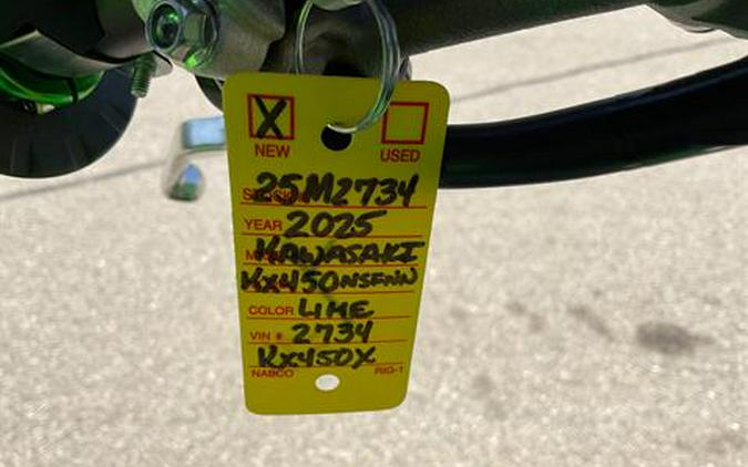 2025 Kawasaki KX 450X