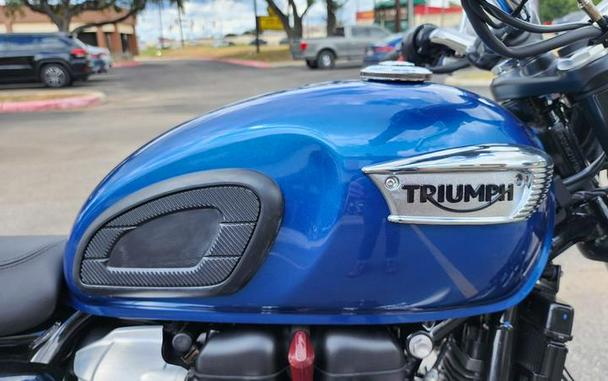 2023 Triumph Bonneville T100 Chrome Edition Cobalt Blue