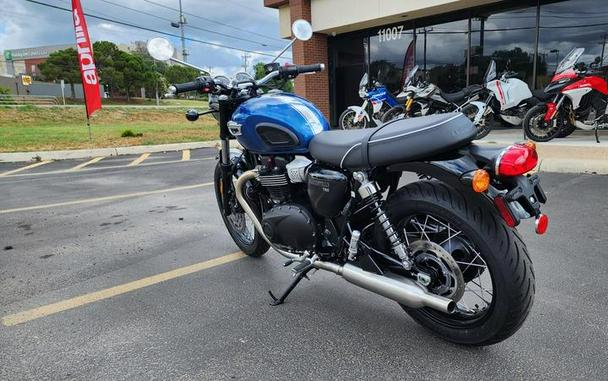 2023 Triumph Bonneville T100 Chrome Edition Cobalt Blue