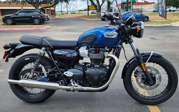 2023 Triumph Bonneville T100 Chrome Edition Cobalt Blue