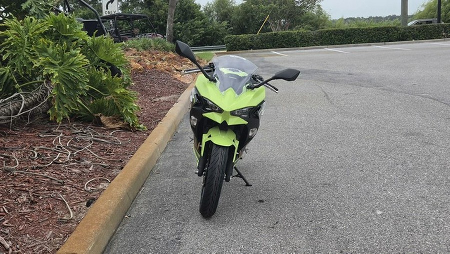 2026 Kawasaki Ninja 500 ABS Metallic Yellowish Green/Ebony