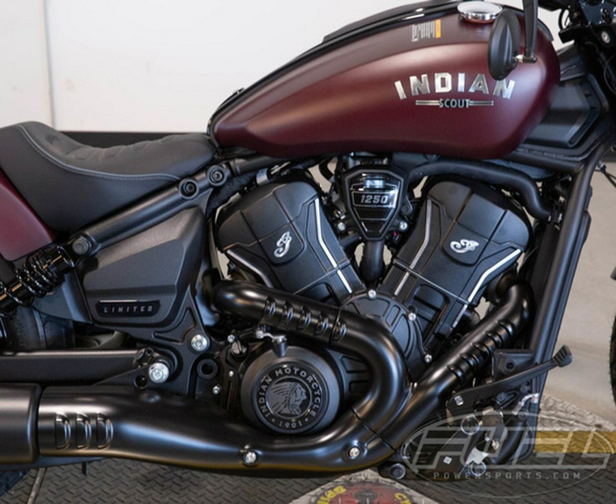 2026 Indian Scout Bobber Limited +Tech Maroon Metallic Smoke