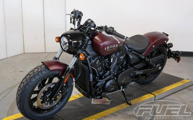 2026 Indian Scout Bobber Limited +Tech Maroon Metallic Smoke
