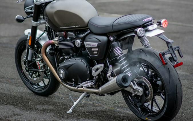 2024 Triumph Speed Twin 1200 Matte Ironstone/Matte Storm Grey