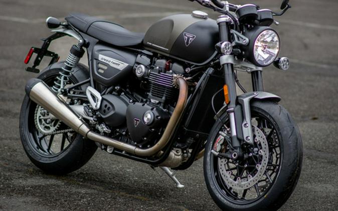 2024 Triumph Speed Twin 1200 Matte Ironstone/Matte Storm Grey