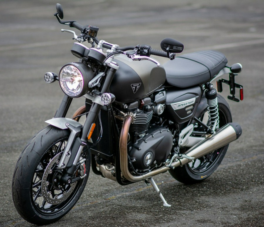 2024 Triumph Speed Twin 1200 Matte Ironstone/Matte Storm Grey