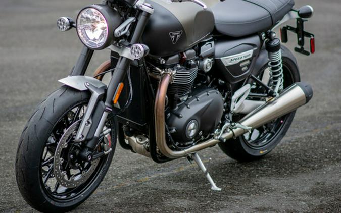 2024 Triumph Speed Twin 1200 Matte Ironstone/Matte Storm Grey