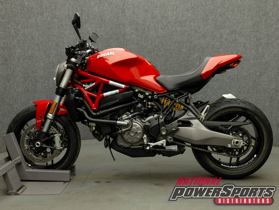 2018 DUCATI MONSTER 821 W/ABS