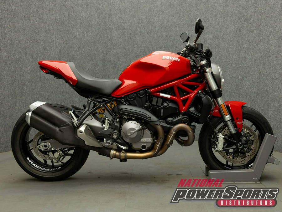 2018 DUCATI MONSTER 821 W/ABS